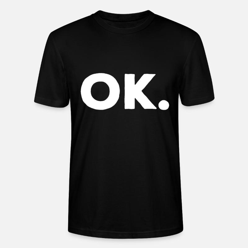 idée qui dit OK - T-shirt bio CRAFTER Stanley Stella Unisexe - noir