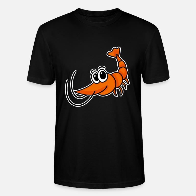 Garnele Garnelen - Stanley/Stella Unisex Bio-T-Shirt CRAFTER - Schwarz
