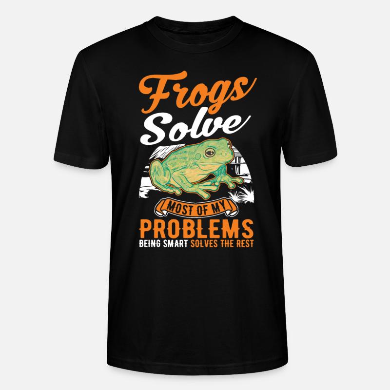 Frog Gift Tree Frog - Stanley/Stella CRAFTER Unisex Organic T-Shirt - black