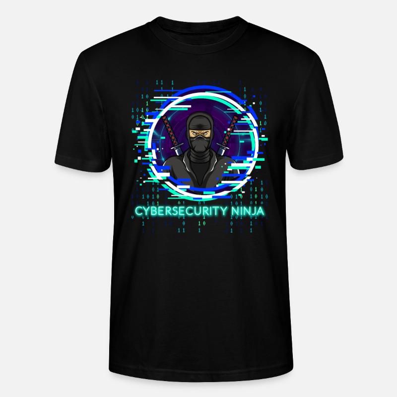 Cybersecurity Ninja Code Programmierer Nerd - Stanley/Stella Unisex Bio-T-Shirt CRAFTER - Schwarz