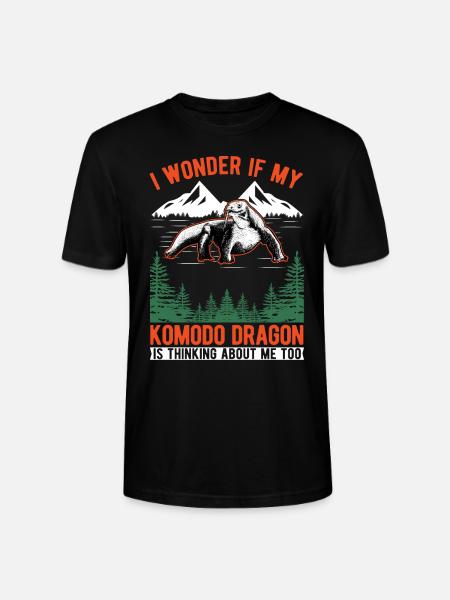 Komodowaran Waran Komododrache - Stanley/Stella Unisex Bio-T-Shirt CRAFTER - Schwarz