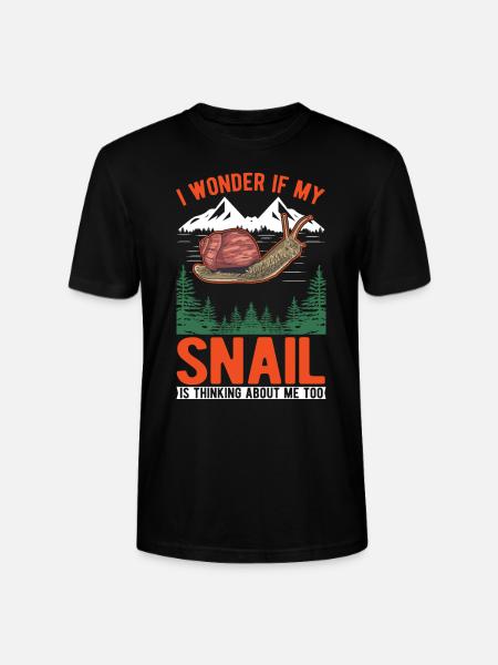 Escargot Cadeau Vignoble Escargot - T-shirt bio CRAFTER Stanley Stella Unisexe - noir