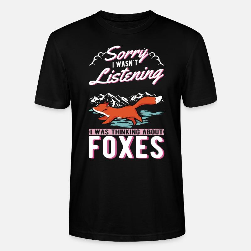 Fuchs Geschenk Rotfuchs - Stanley/Stella Unisex Bio-T-Shirt CRAFTER - Schwarz