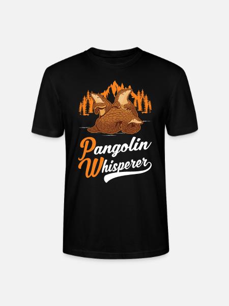 Pangolin Whisperer Pangolin - Stanley/Stella CRAFTER Unisex Organic T-Shirt - black
