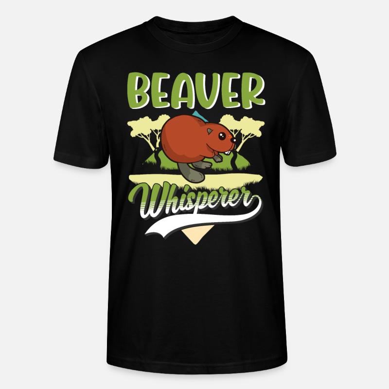 Biber Flüsterer Biberdamm - Stanley/Stella Unisex Bio-T-Shirt CRAFTER - Schwarz
