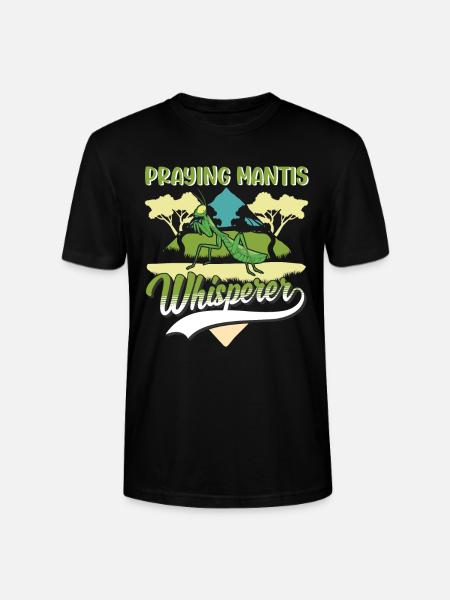 Gottesanbeterin Flüsterer Mantis Fangschrecke - Stanley/Stella Unisex Bio-T-Shirt CRAFTER - Schwarz