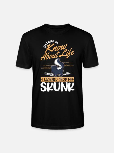 Skunk Spruch Stinktier - Stanley/Stella Unisex Bio-T-Shirt CRAFTER - Schwarz
