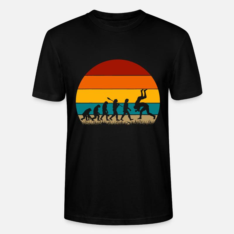 Retro Evolution Wrestling - Stanley/Stella Unisex Bio-T-Shirt CRAFTER - Schwarz