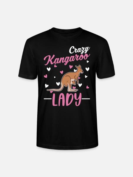Crazy Kangaroo Woman - Stanley/Stella CRAFTER Unisex Organic T-Shirt - black