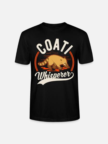 Nasenbär Flüsterer Rüsselbär Coati - Stanley/Stella Unisex Bio-T-Shirt CRAFTER - Schwarz