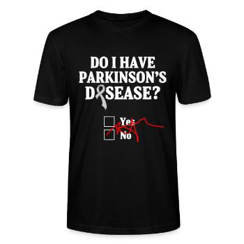 Sensibilisation à la maladie de Parkinson Oui Non Guerrier - T-shirt bio CRAFTER Stanley Stella Unisexe - noir - Devant - Alina (178cm) & Michal (187cm)