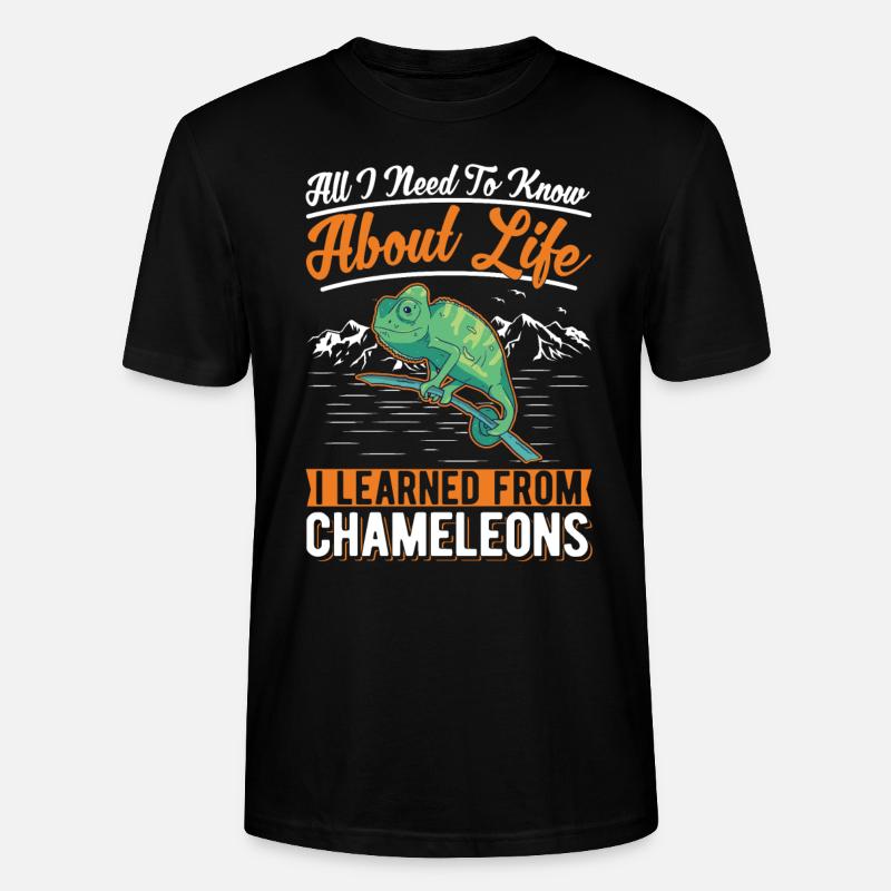 Chamäleon - Stanley/Stella Unisex Bio-T-Shirt CRAFTER - Schwarz