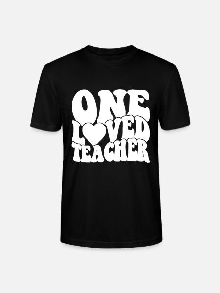 Rétro Groovy Professeur Saint-Valentin - T-shirt bio CRAFTER Stanley Stella Unisexe - noir