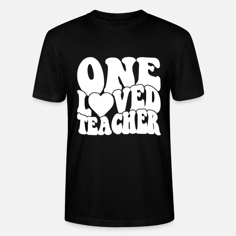 Rétro Groovy Professeur Saint-Valentin - T-shirt bio CRAFTER Stanley Stella Unisexe - noir