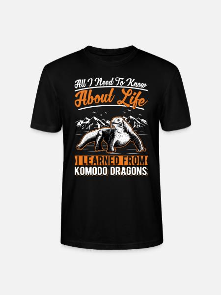 Komodowaran Komododrache Waran - Stanley/Stella Unisex Bio-T-Shirt CRAFTER - Schwarz