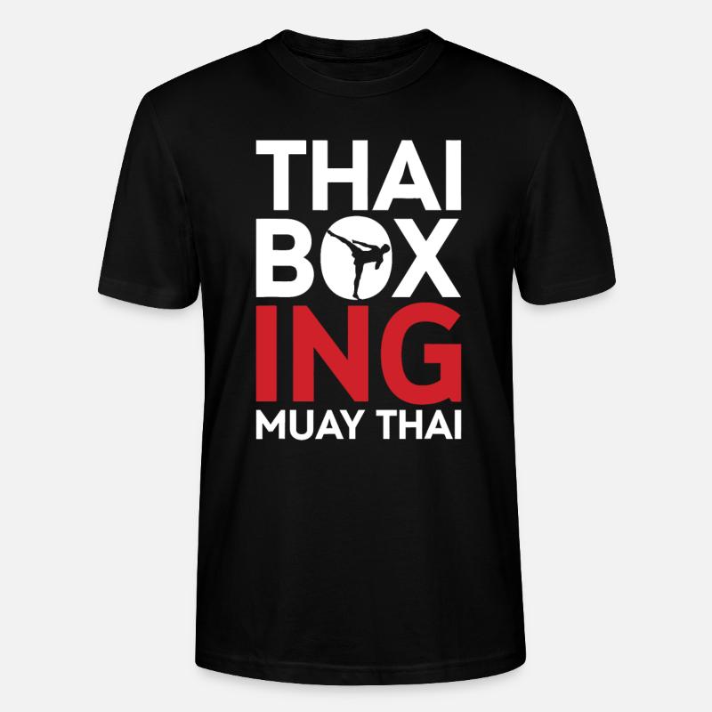 Thai Boxen Muay Thai - Stanley/Stella Unisex Bio-T-Shirt CRAFTER - Schwarz