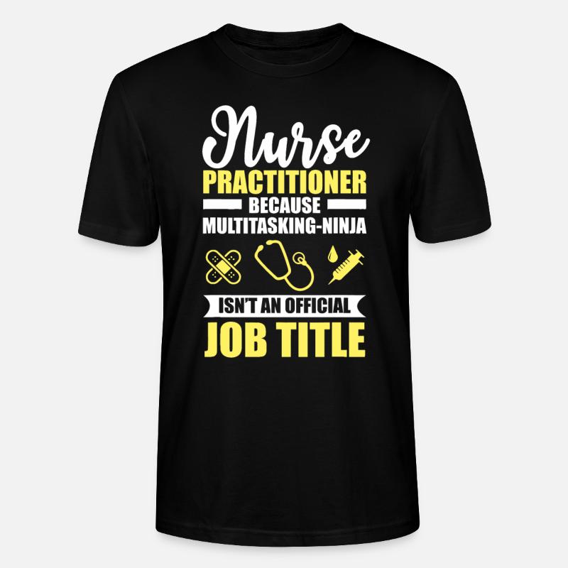Krankenschwester Praktiker Multitasking-Ninja - Stanley/Stella Unisex Bio-T-Shirt CRAFTER - Schwarz