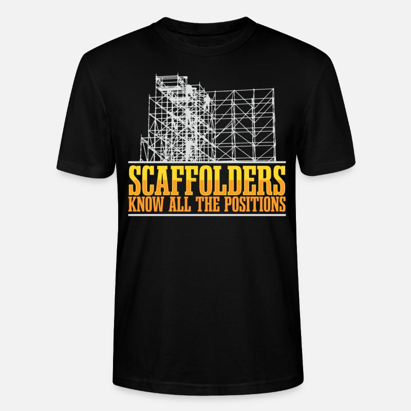 Échafaudage Échafaudage Échafaudage - T-shirt bio CRAFTER Stanley Stella Unisexe - noir