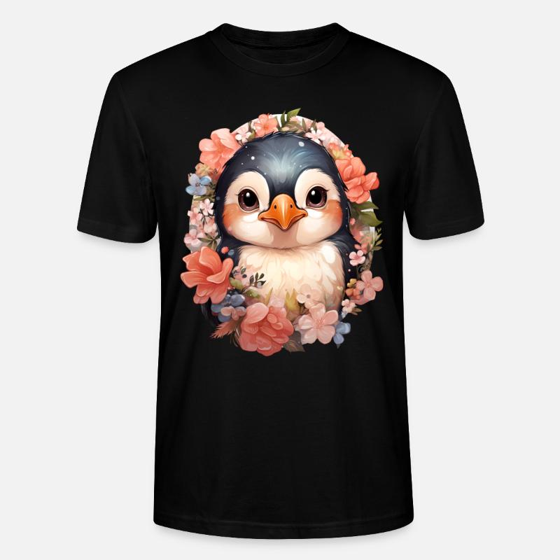 Pinguin - Stanley/Stella Unisex Bio-T-Shirt CRAFTER - Schwarz