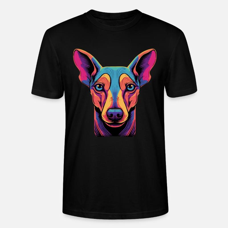Malinois Belgischer Schäferhund - Stanley/Stella Unisex Bio-T-Shirt CRAFTER - Schwarz