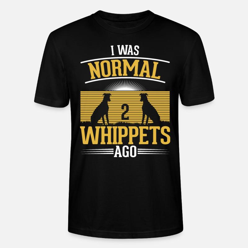 Whippet Dog Greyhound Sighthound - Ekologiczna koszulka typu unisex Stanley/Stella CRAFTER - czarny