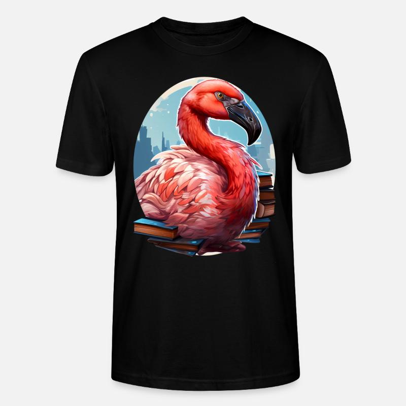 Flamingo - Stanley/Stella Unisex Bio-T-Shirt CRAFTER - Schwarz