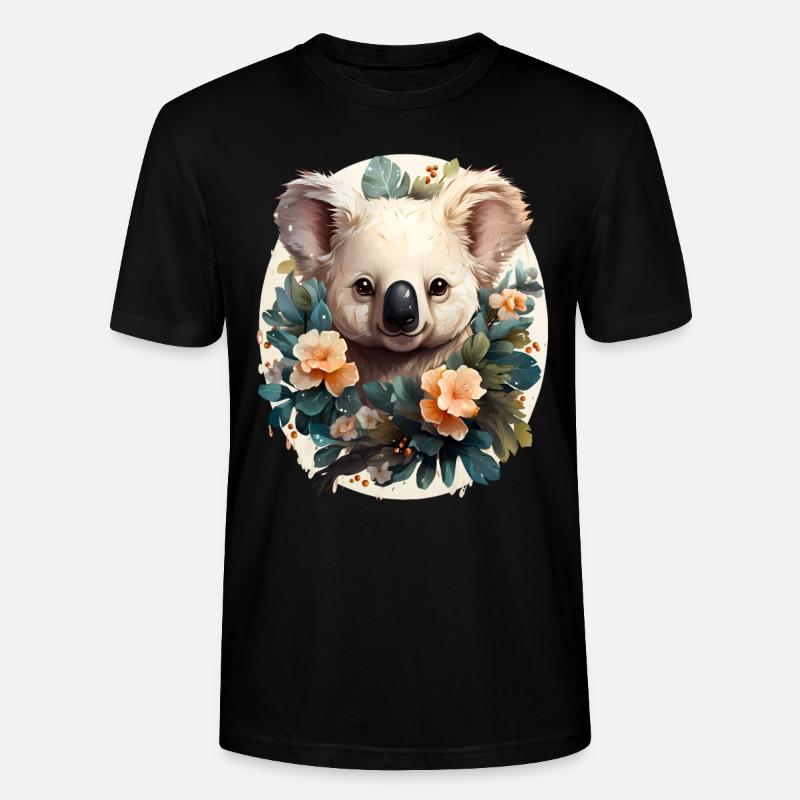 Koala - Stanley/Stella Unisex Bio-T-Shirt CRAFTER - Schwarz
