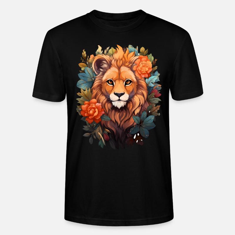 Löwe - Stanley/Stella Unisex Bio-T-Shirt CRAFTER - Schwarz