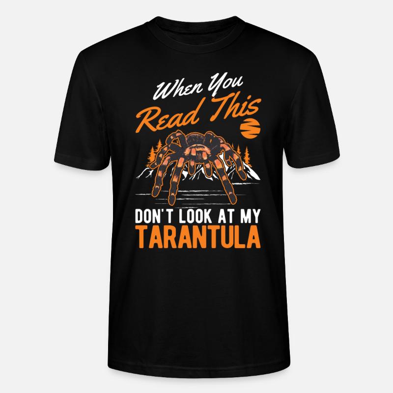 Tarantula Gift Spider Tarantula - Stanley/Stella CRAFTER Unisex Organic T-Shirt - black