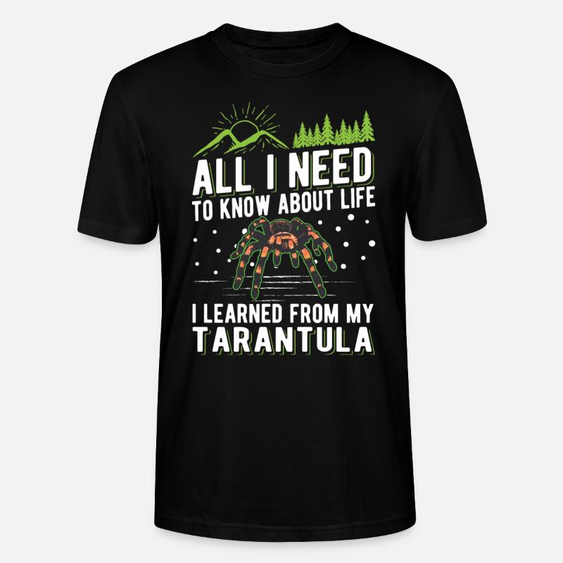 Tarentule Araignée Tarentule - T-shirt bio CRAFTER Stanley Stella Unisexe - noir