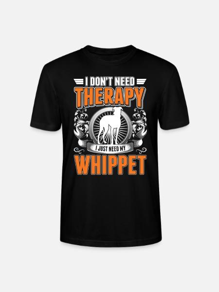 Whipet Dog Therapy Greyhound - T-shirt bio CRAFTER Stanley Stella Unisexe - noir