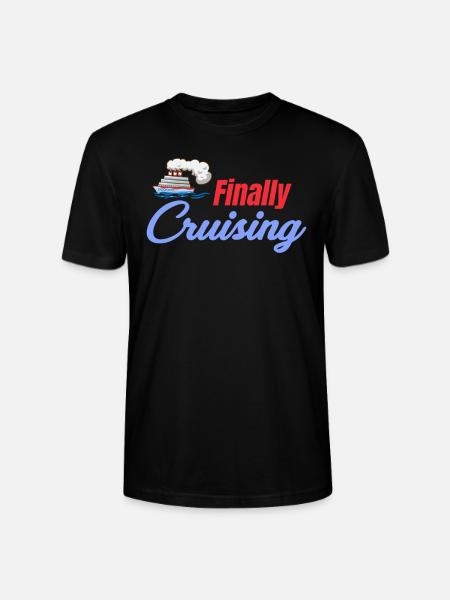 Finally Cruise Ship Lovers - Stanley/Stella CRAFTER Unisex Organic T-Shirt - black