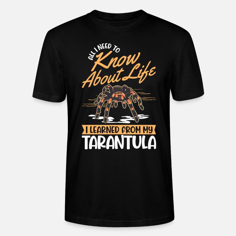 Tarantel Spinne Tarantula - Stanley/Stella Unisex Bio-T-Shirt CRAFTER - Schwarz