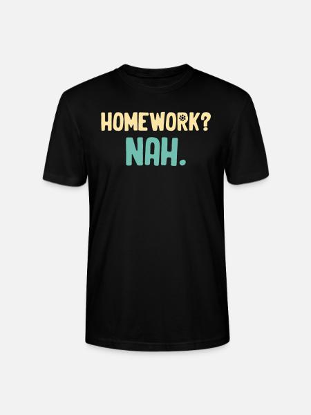 Devoirs? Non. Drôle Graduation Sarcastique - T-shirt bio CRAFTER Stanley Stella Unisexe - noir
