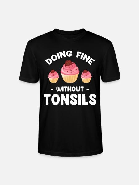 Coping well without tonsillectomy surgeon - Stanley/Stella CRAFTER Unisex Organic T-Shirt - black