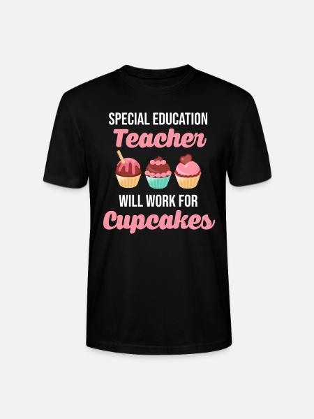 Sonderschullehrer Wird Für Cupcakes-autismus - Stanley/Stella Unisex Bio-T-Shirt CRAFTER - Schwarz