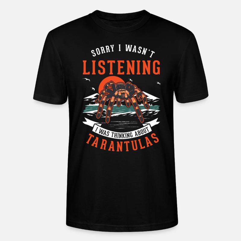 Tarentule cadeau araignée tarentule - T-shirt bio CRAFTER Stanley Stella Unisexe - noir