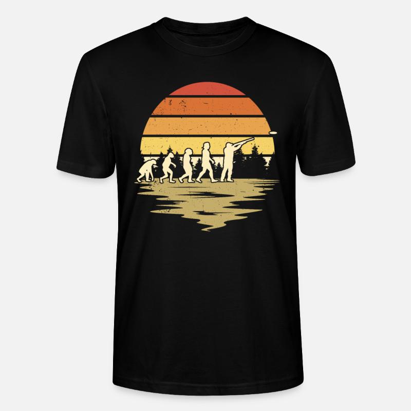 Tontaubenschießen Evolution - Stanley/Stella Unisex Bio-T-Shirt CRAFTER - Schwarz