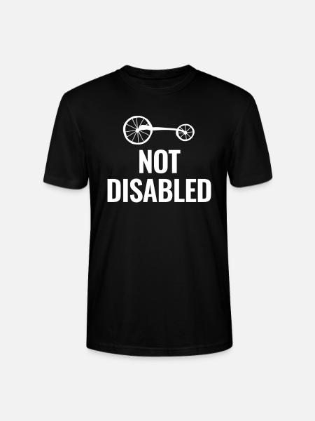 Not Hindered Enough Funny - Stanley/Stella CRAFTER Unisex Organic T-Shirt - black
