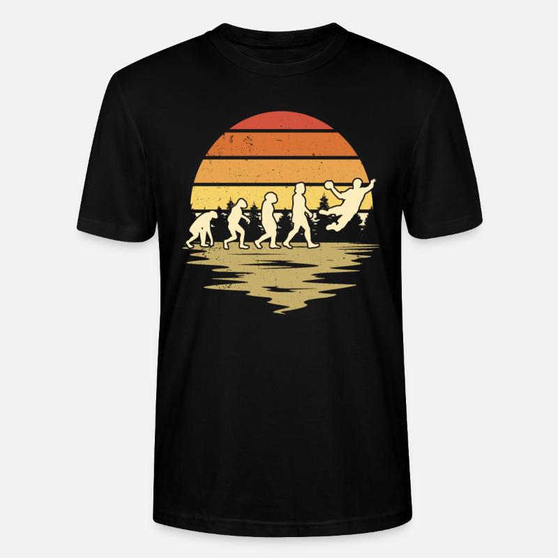 Handballer Evolution Handballteam - Stanley/Stella Unisex Bio-T-Shirt CRAFTER - Schwarz