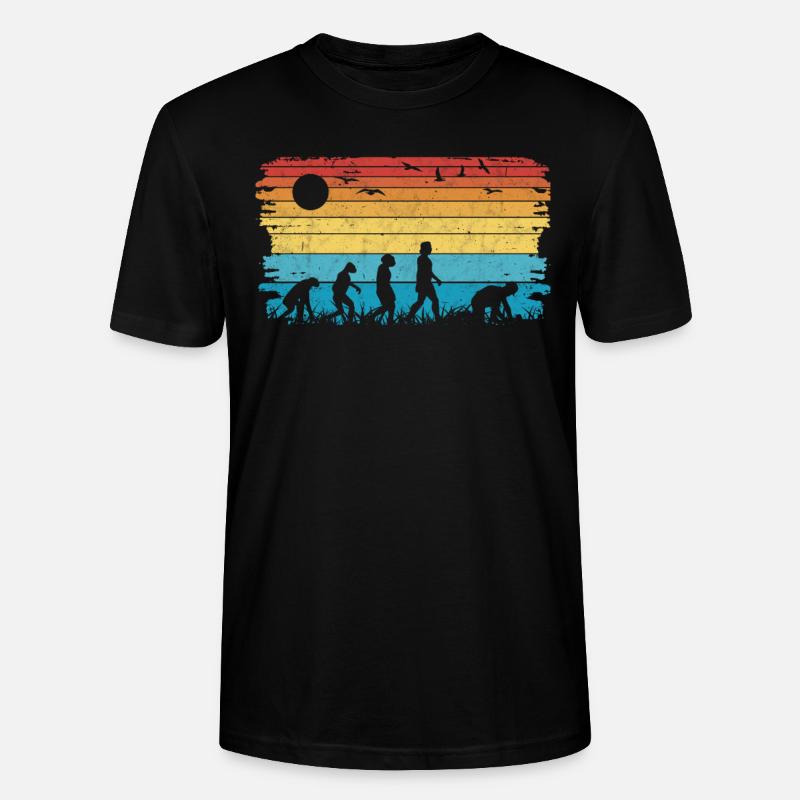 Pflasterer Evolution Steinsetzer Pflastersetzer - Stanley/Stella Unisex Bio-T-Shirt CRAFTER - Schwarz