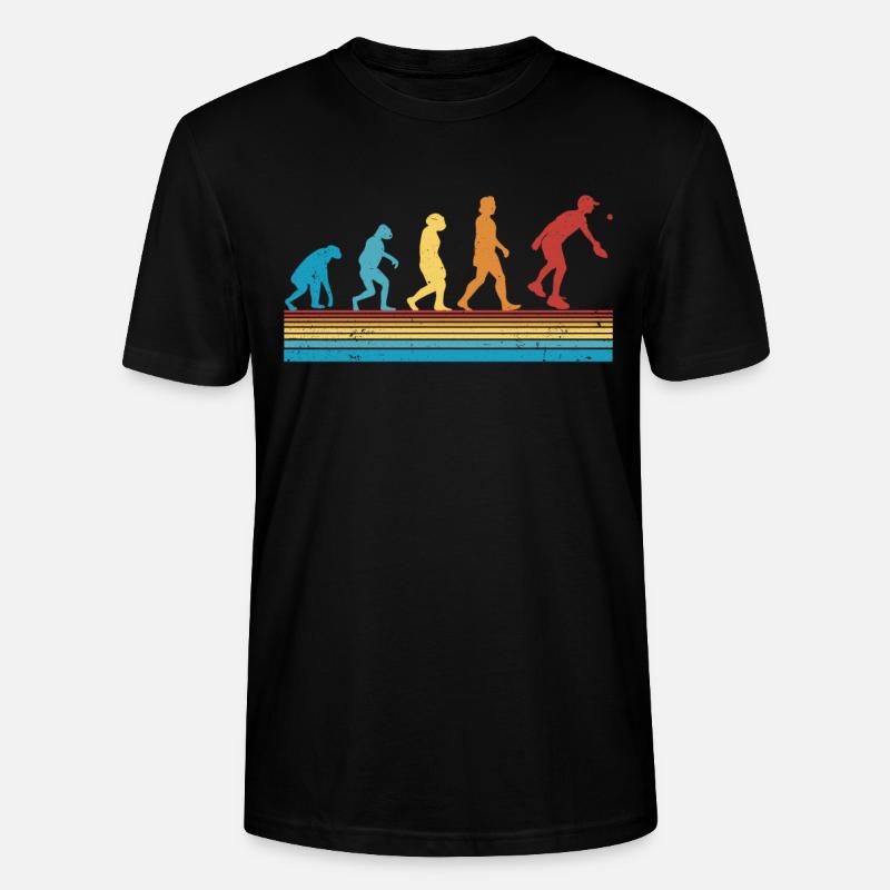Pickleball Evolution Pickleball Players - Stanley/Stella CRAFTER Unisex Organic T-Shirt - black