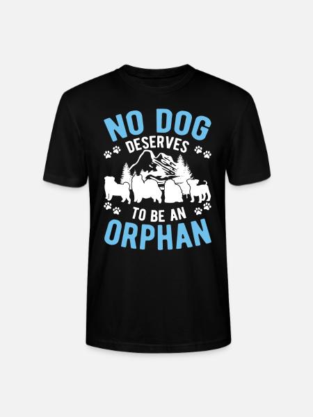 Hunderettung Straßenhund - Stanley/Stella Unisex Bio-T-Shirt CRAFTER - Schwarz