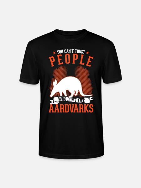 Erdferkel Geschenk Aardvark - Stanley/Stella Unisex Bio-T-Shirt CRAFTER - Schwarz