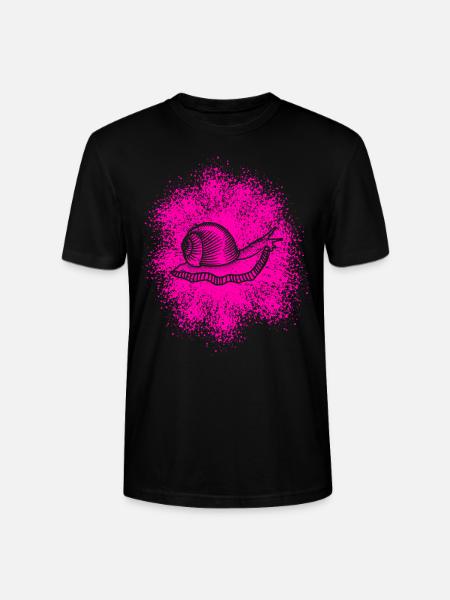 Cute snail with snail shell - Stanley/Stella CRAFTER Unisex Organic T-Shirt - black