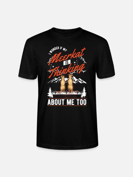 Erdmännchen Surikat Meerkat - Stanley/Stella Unisex Bio-T-Shirt CRAFTER - Schwarz