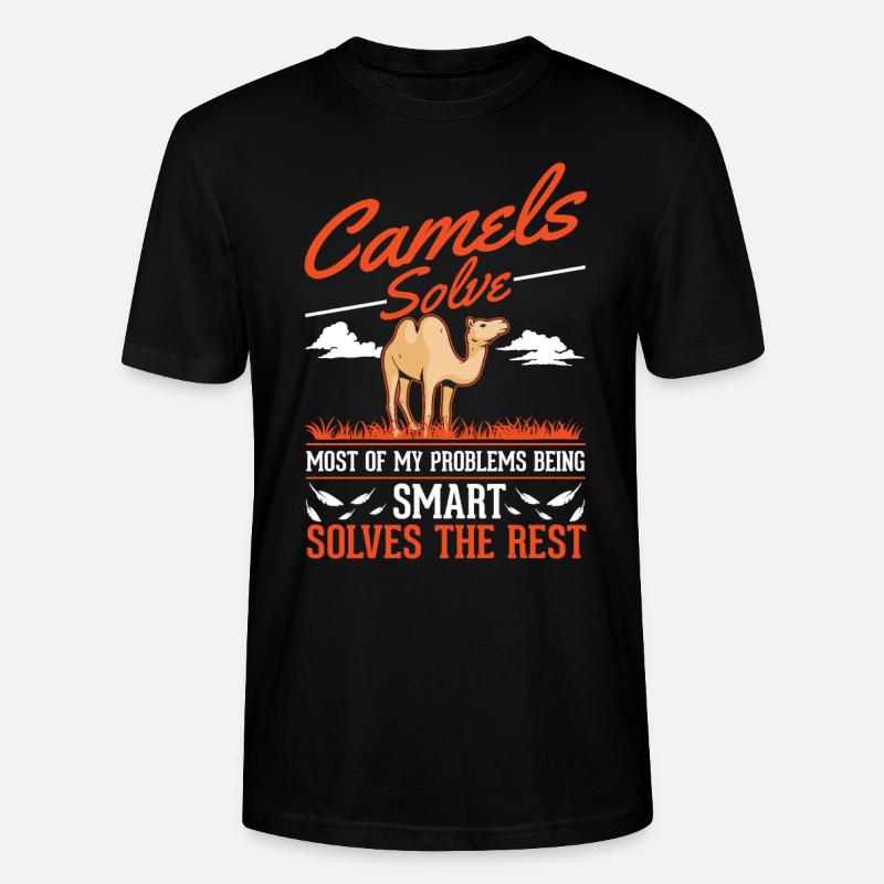 Kamel Dromedar Ägypten Geschenk Großkamel - Stanley/Stella Unisex Bio-T-Shirt CRAFTER - Schwarz