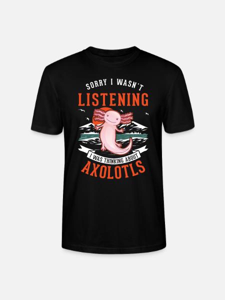 Axolotl cadeau amphibien axolotl - T-shirt bio CRAFTER Stanley Stella Unisexe - noir