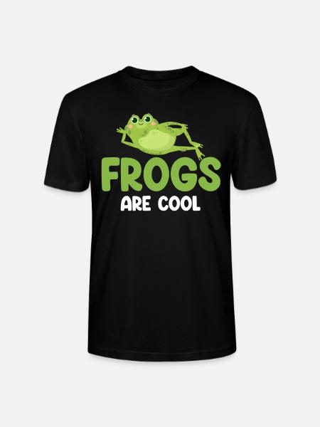 Frogs are cool frog lovers, - Stanley/Stella CRAFTER Unisex Organic T-Shirt - black