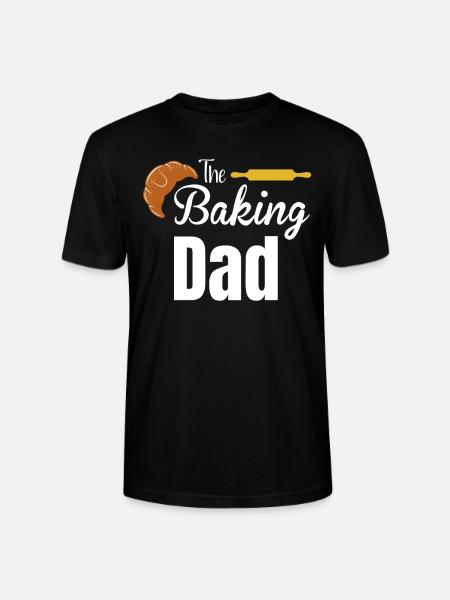 The Baking Dad Funny - Stanley/Stella CRAFTER Unisex Organic T-Shirt - black